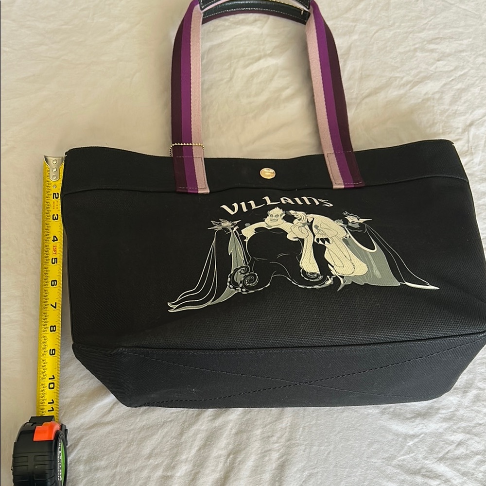 COACH Black and Purple Villains Graphic Tote Bag - Picture 11 of 13